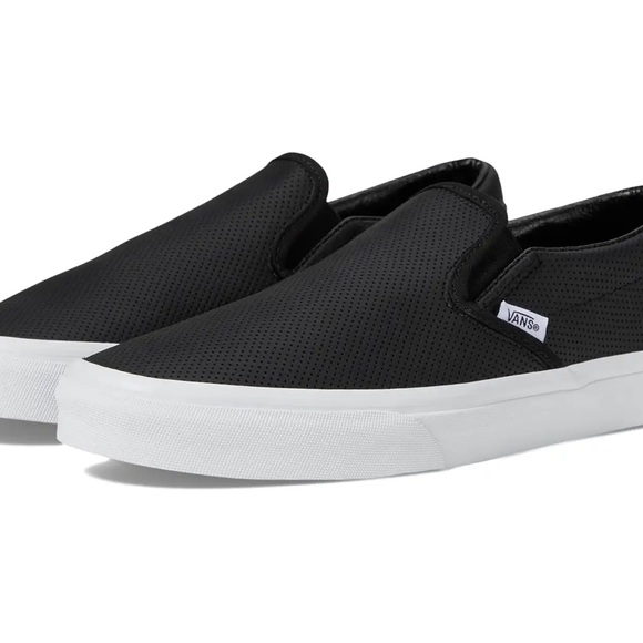 Vans Black Classic Slip-On Shoes - Picture 2 of 11